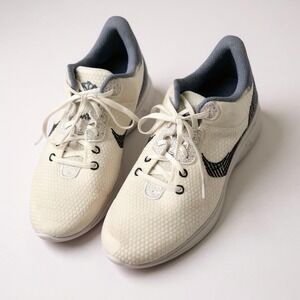 Nike Flex Advance Running Shoes White Black Lightweight Sneakers Size 12